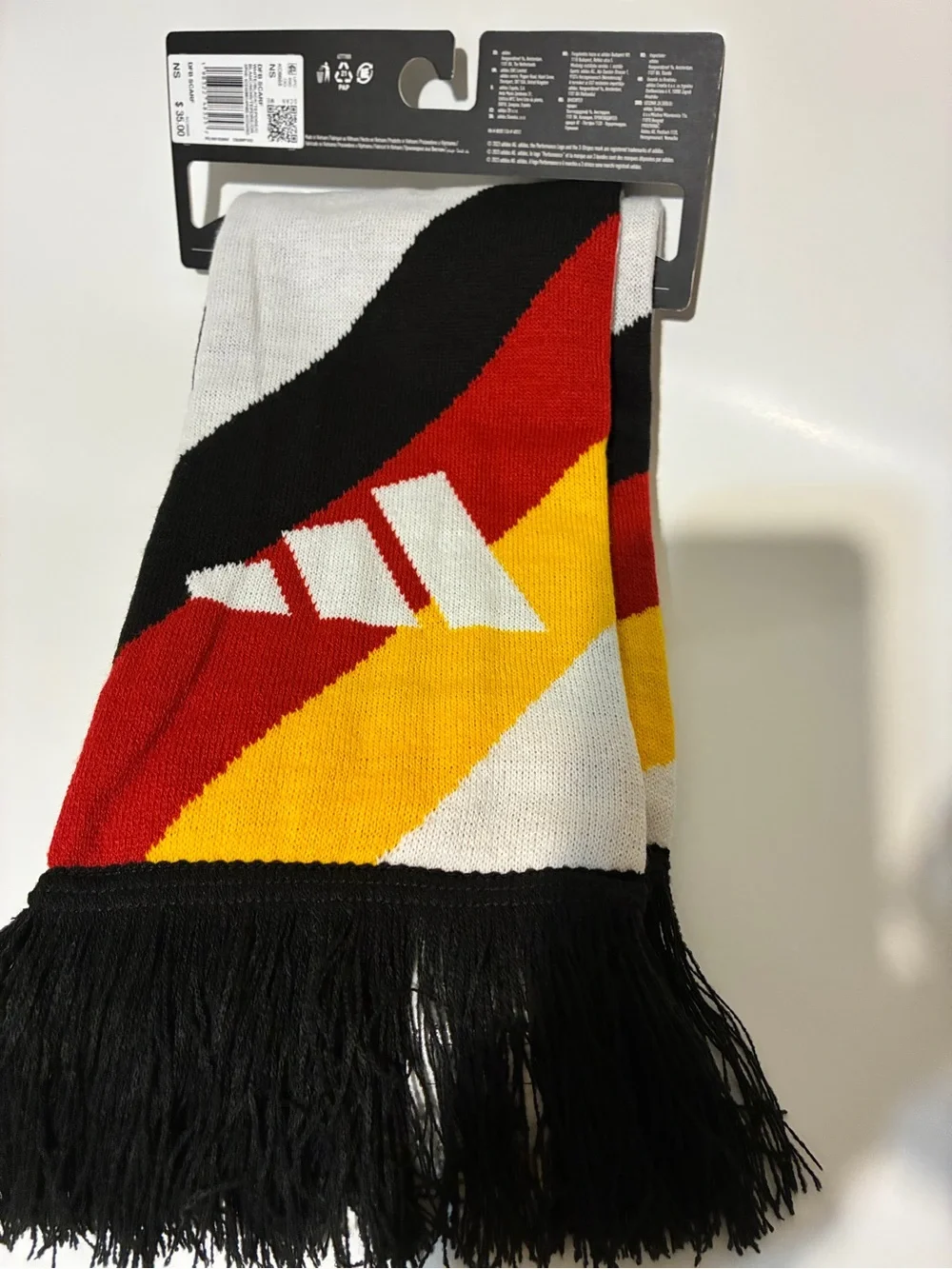 Adidas Germany Flag Fan  Scarf  World Cup 2026 Soccer Futbol